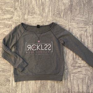 Young and Reckless Boat neck sweater